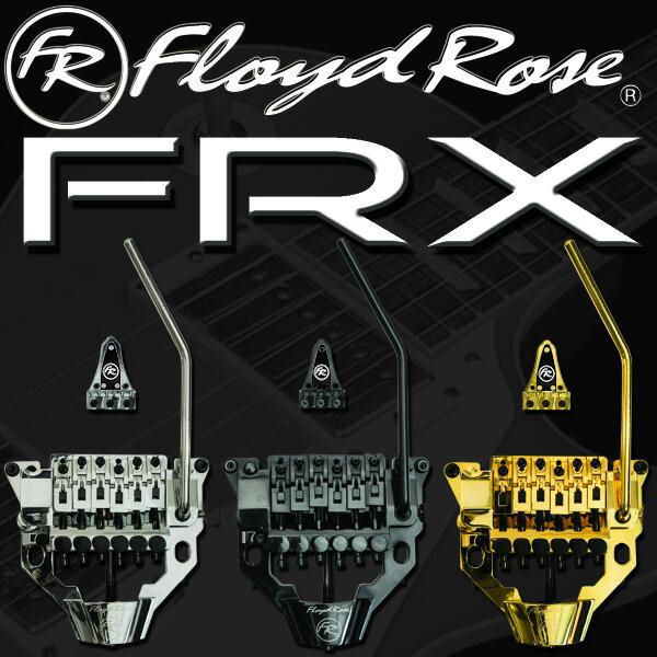 Floyd Rose FRX Locking Tremolo Bridge - Chrome, Black, Gold