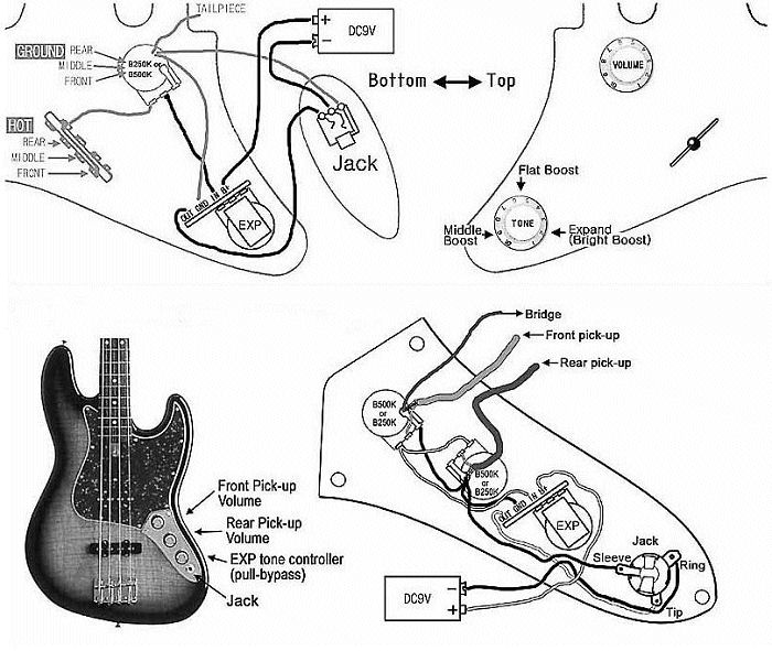 Artec Ex3 Guitar Built-In Eq Wiring Diagram from www.guitarheads.net