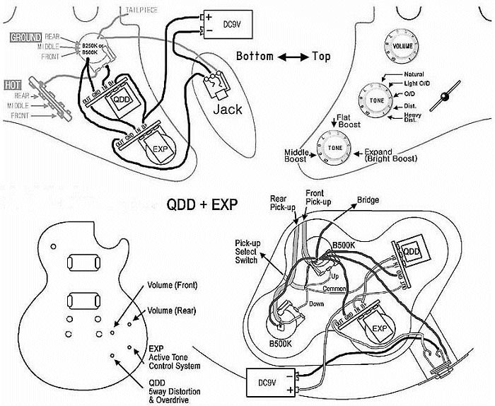 Artec Ex3 Guitar Built-In Eq Wiring Diagram from www.guitarheads.net